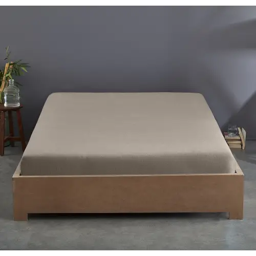 Lastikli Çarşaf 160x200 cm – Çift Kişilik – +30 cm Yükseklik – %100 Pamuk | Sabia Home - Gri