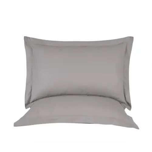 Oxford Yastık Kılıfı 50x60 cm – %100 Pamuk (2li Set) | Sabia Home – Gri