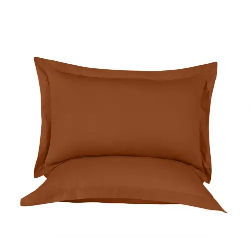 Oxford Yastık Kılıfı 50x60 cm – %100 Pamuk (2li Set) | Sabia Home – Kiremit