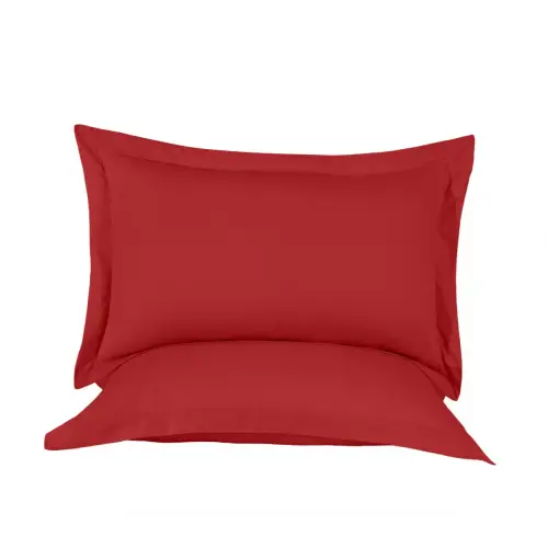 Oxford Yastık Kılıfı 50x60 cm – %100 Pamuk (2li Set) | Sabia Home – Kırmızı