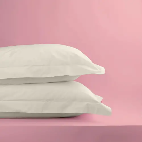 Sabia %100 Pamuk Oxford Yastık Kılıfı Seti 62 Tel (155 TC) Okotex Sertifikalı - Bej