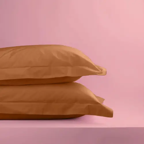 Sabia %100 Pamuk Oxford Yastık Kılıfı Seti 62 Tel (155 TC) Okotex Sertifikalı - Açık Kiremit