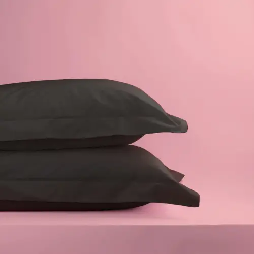 Sabia %100 Pamuk Oxford Yastık Kılıfı Seti 62 Tel (155 TC) Okotex Sertifikalı - Antrasit