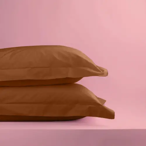 Sabia %100 Pamuk Oxford Yastık Kılıfı Seti 62 Tel (155 TC) Okotex Sertifikalı - Kiremit