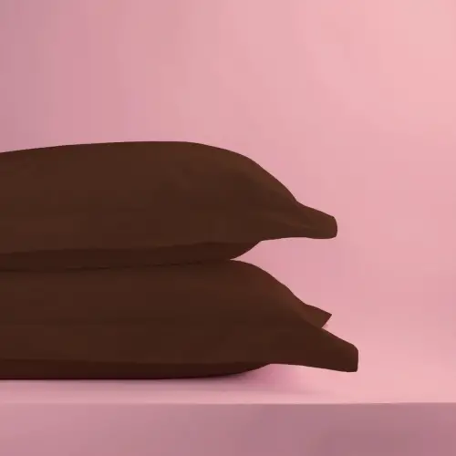 Oxford Yastık Kılıfı 50x70 cm – %100 Pamuk (2li Set) | Sabia Home – Kahverengi