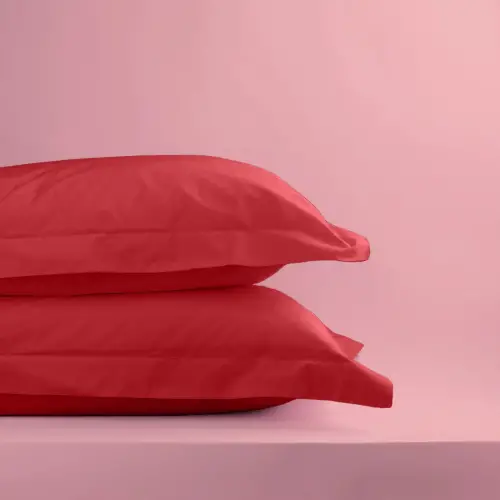 Oxford Yastık Kılıfı 50x70 cm – %100 Pamuk (2li Set) | Sabia Home – Kırmızı