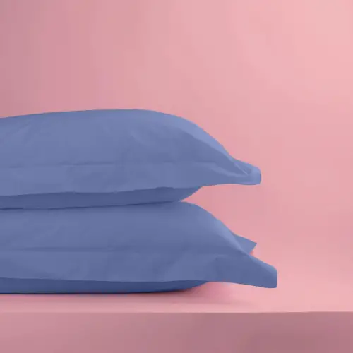 Sabia %100 Pamuk Oxford Yastık Kılıfı Seti 62 Tel (155 TC) Okotex Sertifikalı - Mavi