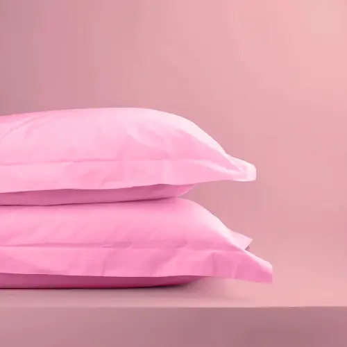 Sabia %100 Pamuk Oxford Yastık Kılıfı Seti 62 Tel (155 TC) Okotex Sertifikalı - Pembe