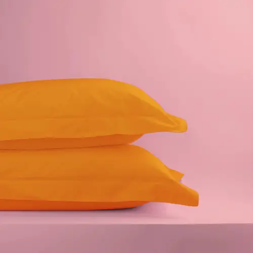 Oxford Yastık Kılıfı 50x70 cm – %100 Pamuk (2li Set) | Sabia Home – Turuncu