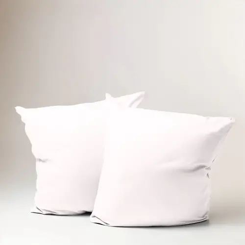 Sabia %100 Pamuk Yastık Kılıfı Seti 62 Tel (155 TC) Okotex Sertifikalı 70x70 cm - Beyaz