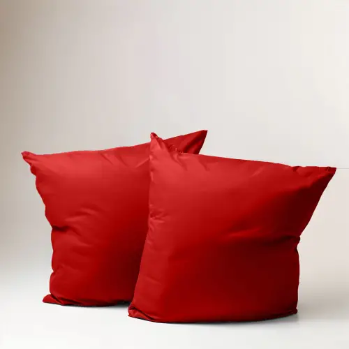 Sabia %100 Pamuk Yastık Kılıfı Seti 62 Tel (155 TC) Okotex Sertifikalı 70x70 cm - Kırmızı