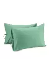 Çift Kişilik Nevresim Takımı – Lastikli Çarşaflı 150x200 cm (+37 cm) – %100 Pamuk | Sabia Home - Mintblue