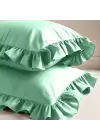 Fırfırlı Yastık Kılıfı 50x70 cm (2’li Set) – %100 Pamuk | Sabia Home – Mintblue