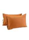 Bağcıklı Yastık Kılıfı 50x60 cm (2’li Set) – %100 Pamuk | Sabia Home – Açık Kiremit