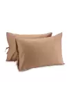 Bağcıklı Yastık Kılıfı 50x60 cm (2’li Set) – %100 Pamuk | Sabia Home – Krem