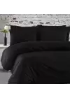 Sabia %100 Pamuk 62 Tel (155 TC) Okotex Sertifikalı Çift Kişilik 160x200+30 cm Nevresim Takımı - Siyah