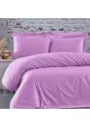 Sabia %100 Pamuk 62 Tel (155 TC) Okotex Sertifikalı Tek Kişilik 100x200+30 cm Nevresim Takımı - Lila