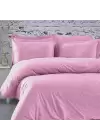 Tek Kişilik Nevresim Takımı – Lastikli Çarşaflı 100x200 cm (+30 cm) – %100 Pamuk | Sabia Home - Pembe
