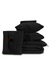 Sabia %100 Pamuk 62 Tel (155 TC) Okotex Sertifikalı Tek Kişilik 100x200+37 cm Nevresim Takımı - Siyah
