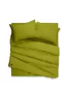 Sabia %100 Pamuk 62 Tel (155 TC) Okotex Sertifikalı Tek Kişilik 100x200+37 cm Nevresim Takımı - Yağ Yeşili