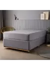 90x190 cm Lastikli Çarşaf – 30 cm Yükseklik | Pamuklu | Sabia Home - Gri