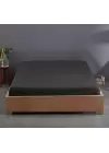 90x190 cm Lastikli Çarşaf – 30 cm Yükseklik | Pamuklu | Sabia Home  - Siyah