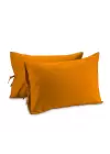 Bağcıklı Yastık Kılıfı 50x70 cm (2’li Set) – %100 Pamuk | Sabia Home – Turuncu