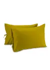 Sabia %100 Pamuk 62 Tel (155 TC) Okotex Sertifikalı Yastık Kılıfı Seti - Limon Küfü