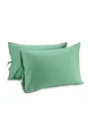 Sabia %100 Pamuk 62 Tel (155 TC) Tek Kişilik Nevresim Seti (2 Yastıklı) - Mintblue