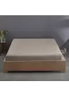 Lastikli Çarşaf 150x200 cm – Çift Kişilik – +30 cm Yükseklik – %100 Pamuk | Sabia Home - Gri