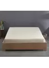 Sabia %100 Pamuk 62 Tel (155 TC) Okotex Sertifikalı Çift Kişilik Lastikli Çarşaf Seti 140x200 cm - Bej
