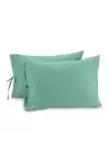 Sabia %100 Pamuk 62 Tel (155 TC) Okotex Sertifikalı Çift Kişilik Lastikli Çarşaf Seti 150x200 cm - Çağla Yeşili