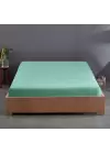 Sabia %100 Pamuk 62 Tel (155 TC) Okotex Sertifikalı Çift Kişilik Lastikli Çarşaf Seti 150x200 cm - Çağla Yeşili