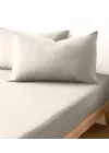 Sabia %100 Pamuk 62 Tel (155 TC) Okotex Sertifikalı Çift Kişilik Lastikli Çarşaf Seti 160x200 cm - Bej