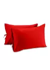 Sabia %100 Pamuk 62 Tel (155 TC) Okotex Sertifikalı Çift Kişilik Lastikli Çarşaf Seti 160x200 cm - Kırmızı
