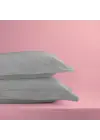 Oxford Yastık Kılıfı 50x60 cm – %100 Pamuk (2li Set) | Sabia Home – Gri