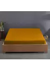 120x200 cm Lastikli Çarşaf – 30 cm Yükseklik | Pamuklu | Sabia Home  Hardal