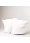 Sabia %100 Pamuk Yastık Kılıfı Seti 62 Tel (155 TC) Okotex Sertifikalı 70x70 cm - Beyaz