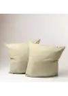 Sabia %100 Pamuk Yastık Kılıfı Seti 62 Tel (155 TC) Okotex Sertifikalı 70x70 cm - Krem