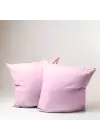 Sabia %100 Pamuk Yastık Kılıfı Seti 62 Tel (155 TC) Okotex Sertifikalı 70x70 cm - Pembe