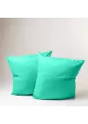Sabia %100 Pamuk Yastık Kılıfı Seti 62 Tel (155 TC) Okotex Sertifikalı 70x70 cm - Mintblue