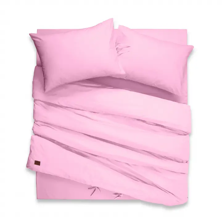 Tek Kişilik Nevresim Takımı – Lastikli Çarşaflı 120x200 cm (+30 cm) – %100 Pamuk | Sabia Home  - Pembe