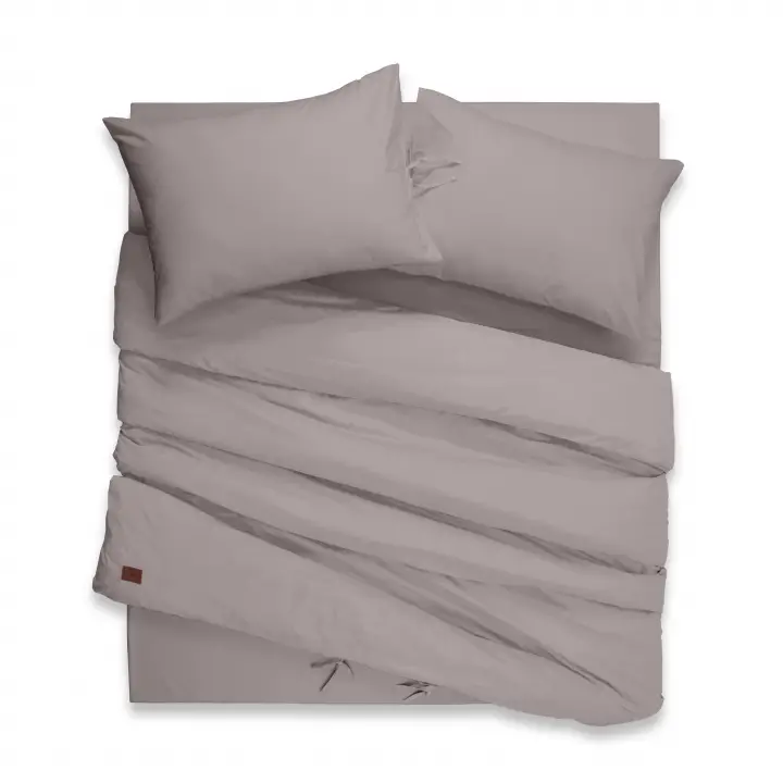 Sabia %100 Pamuk 62 Tel (155 TC) Okotex Sertifikalı Tek Kişilik 120x200+37 cm Nevresim Takımı - Gri