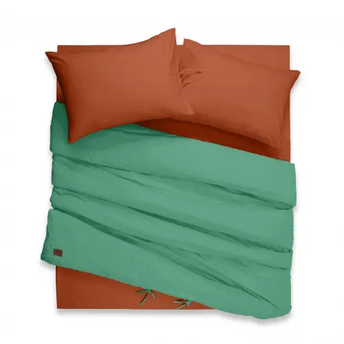 Çift Kişilik Nevresim Takımı – Lastikli Çarşaflı 150x200 cm (+30 cm) – %100 Pamuk | Sabia Home  - Unrapes