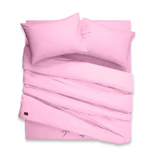 Tek Kişilik Nevresim Takımı – Lastikli Çarşaflı 100x200 cm (+30 cm) – %100 Pamuk | Sabia Home  - Pembe