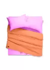 Çift Kişilik Nevresim Takımı – Lastikli Çarşaflı 140x200 cm (+30 cm) – %100 Pamuk | Sabia Home  - Violet