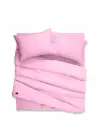 Çift Kişilik Nevresim Takımı – Lastikli Çarşaflı 140x200 cm (+30 cm) – %100 Pamuk | Sabia Home  - Pembe