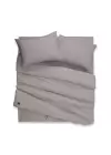 Çift Kişilik Nevresim Takımı – Lastikli Çarşaflı 160x200 cm (+37 cm) – %100 Pamuk | Sabia Home - Gri