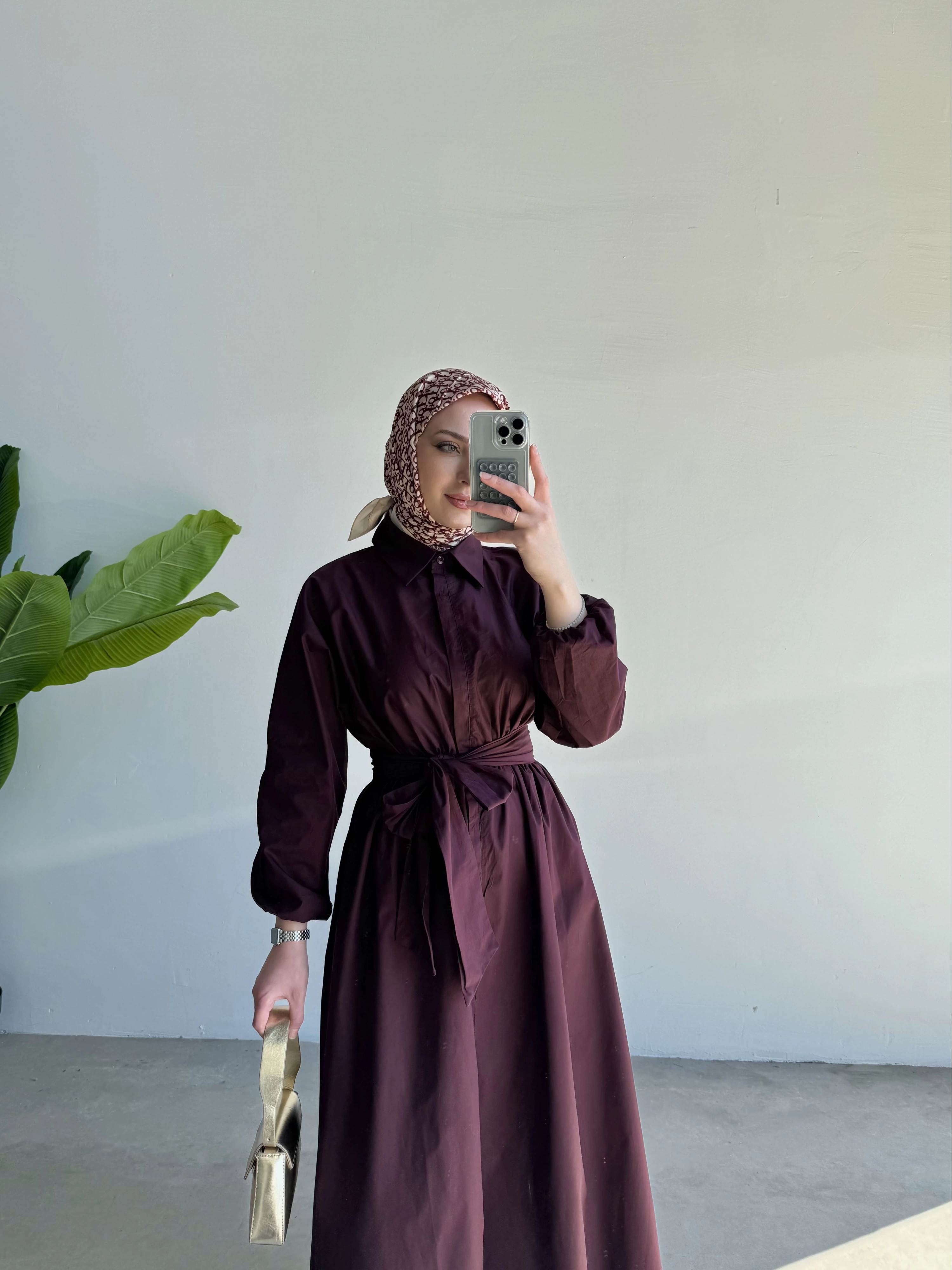 Eya Elbise Bordo