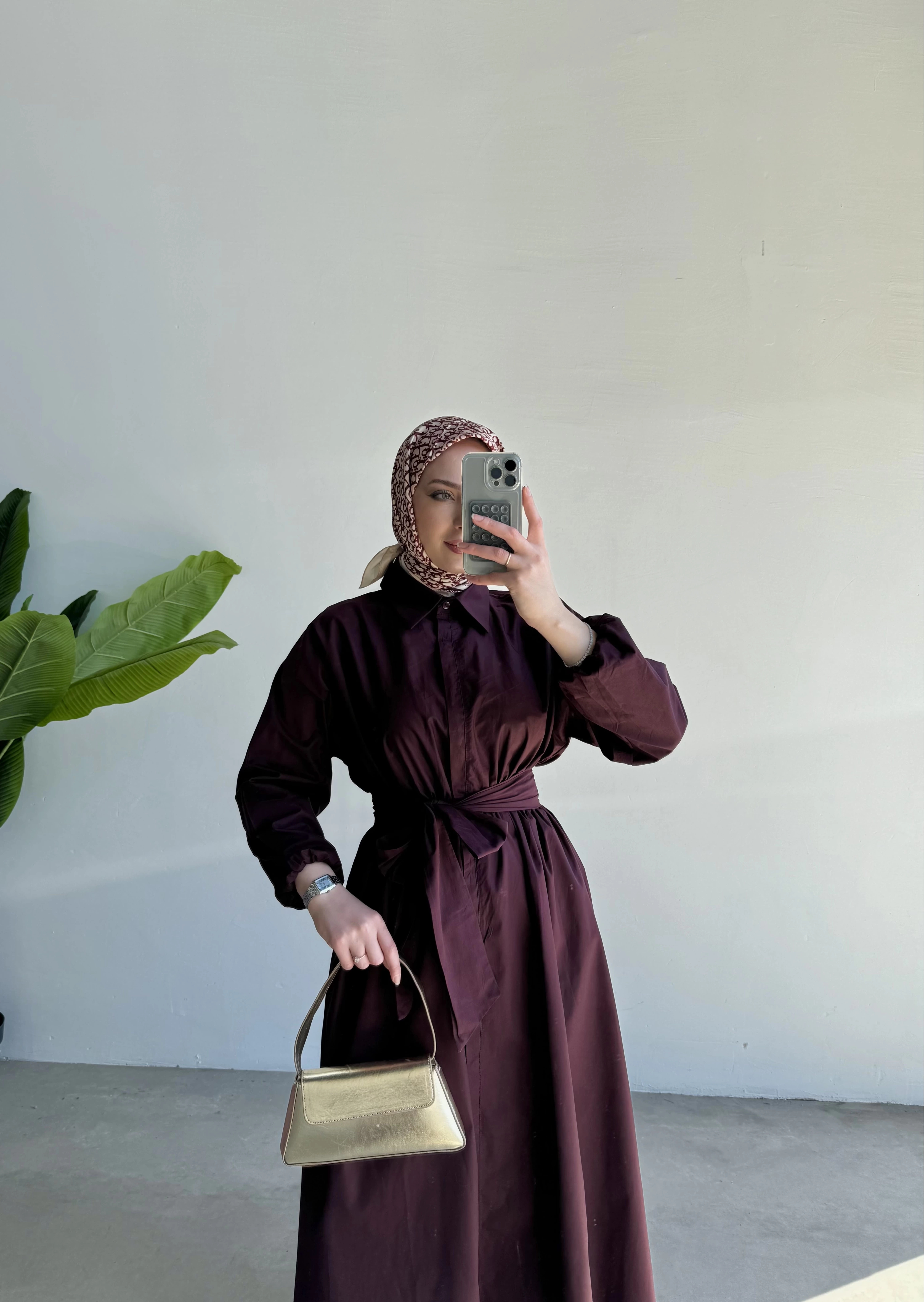 Eya Elbise Bordo